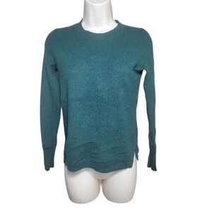 J.Crew Cashmere Sweater W/ XS Green Crewneck Long Sleeve Knit LN/NWOT